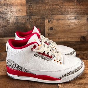 Air Jordan 3 Retro 'Cardinal Red' Size 9.5 Men